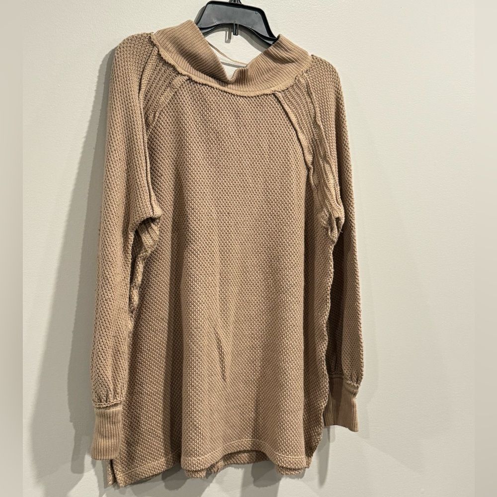 FREE PEOPLE She's A Keeper Top size M winter wheat free S, sweater - Picture 11 of 12